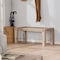 Alaterre Furniture Woodstock Acacia Wood with Metal Inset 40" Bench, Brushed Driftwood ANWO0326 - alternate 4